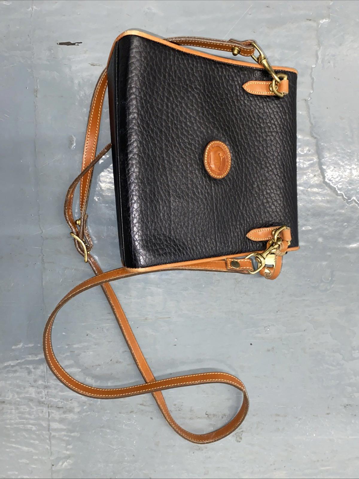 Vintage Dooney Bourke Leather Handbag With Strap