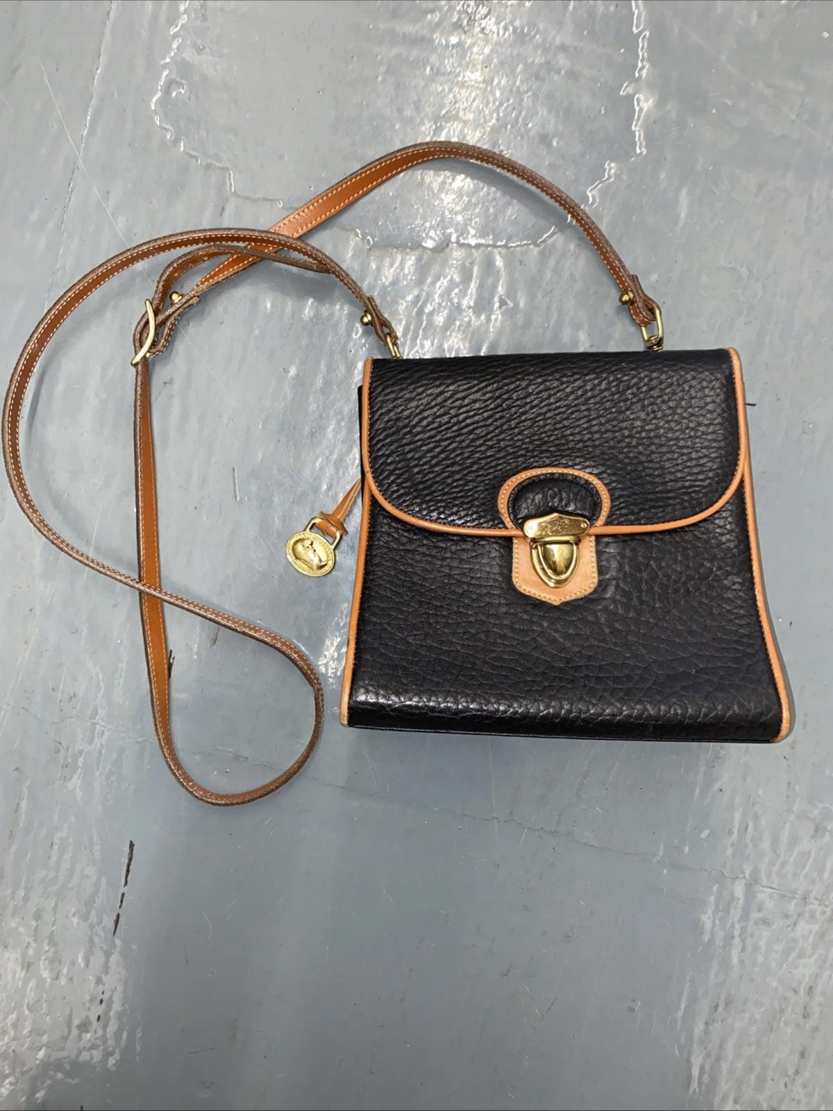 Vintage Dooney Bourke Leather Handbag With Strap