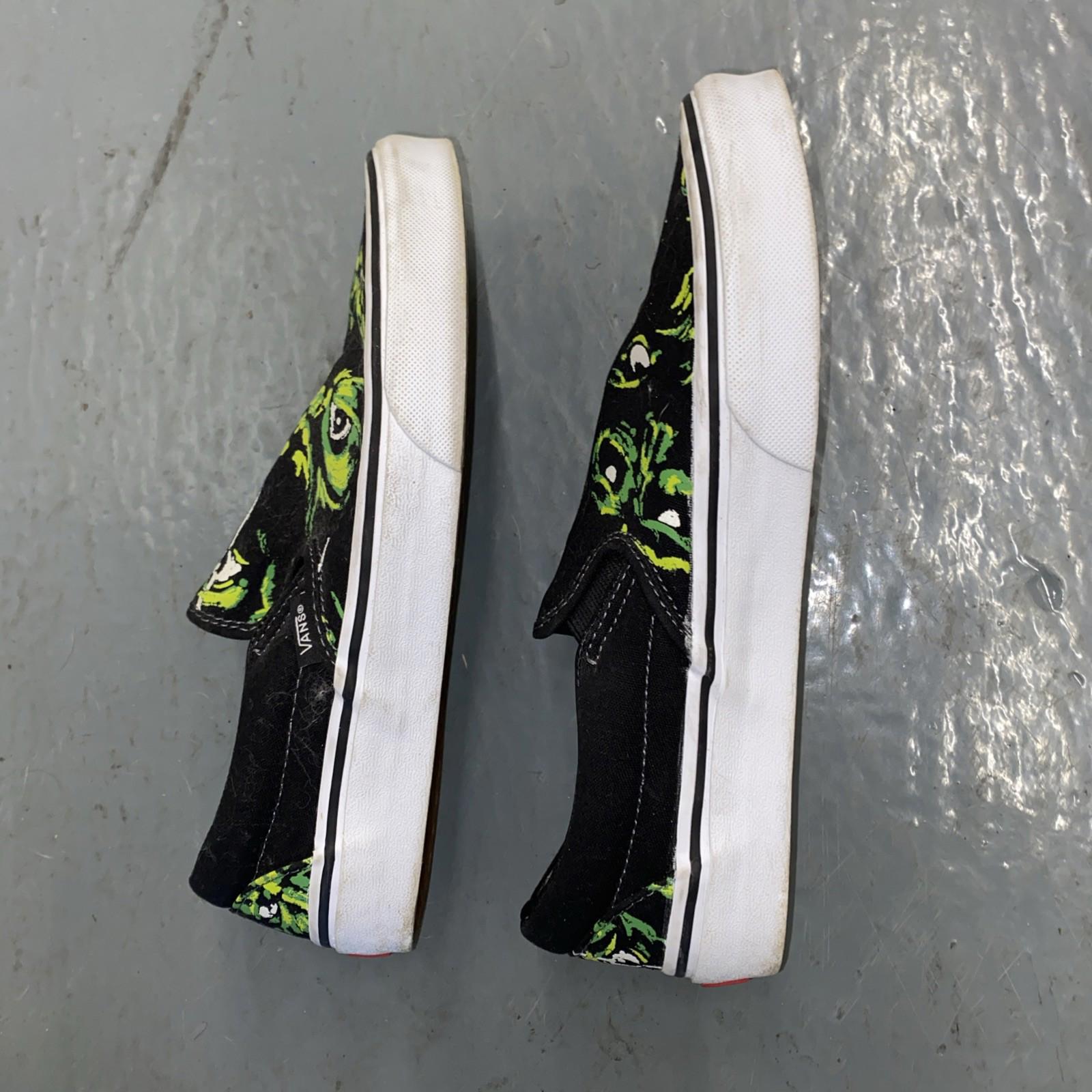Vans Eyes In The Dark Glow In The Dark Slip On Shoes Mens Size 7 Womens 8.5
