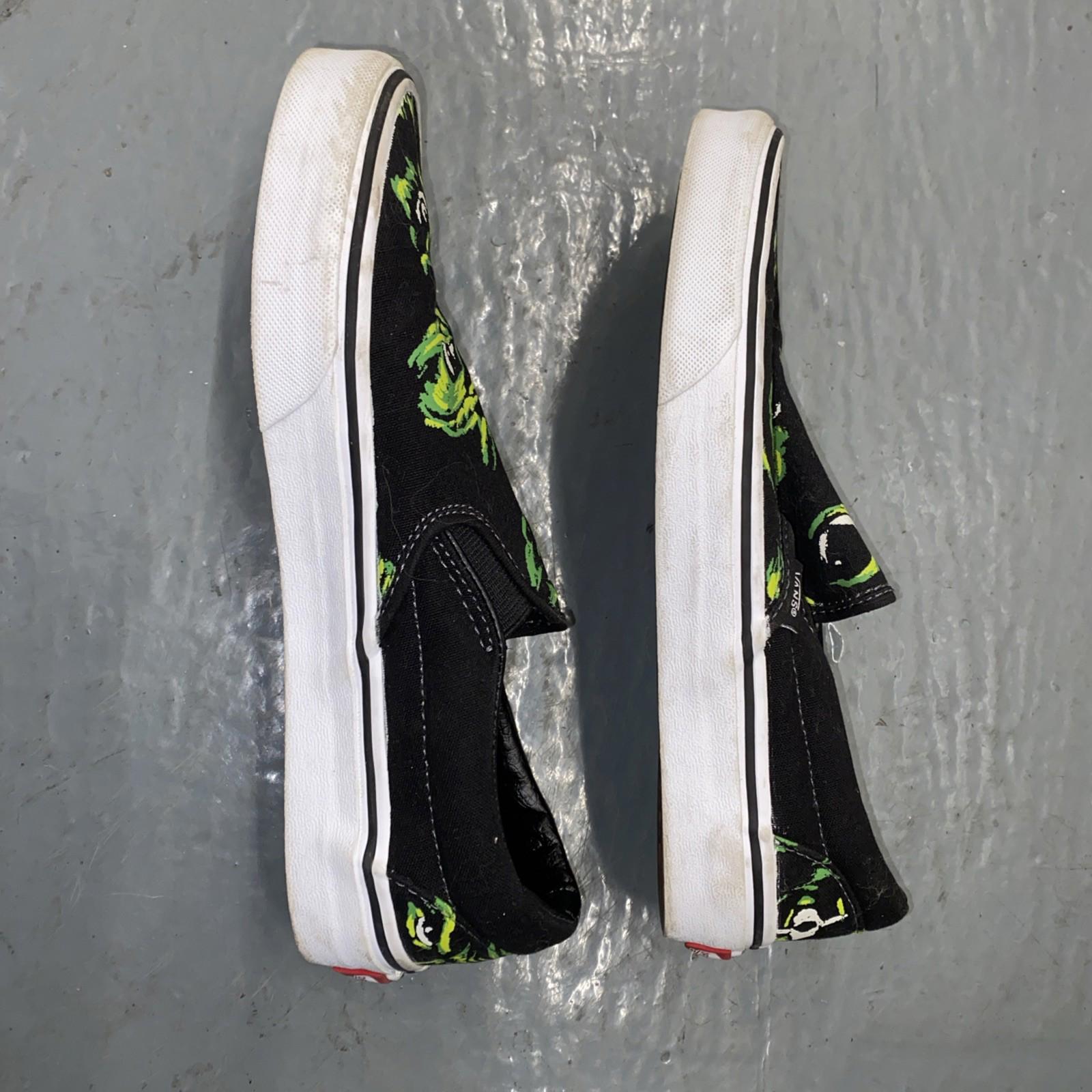 Vans Eyes In The Dark Glow In The Dark Slip On Shoes Mens Size 7 Womens 8.5