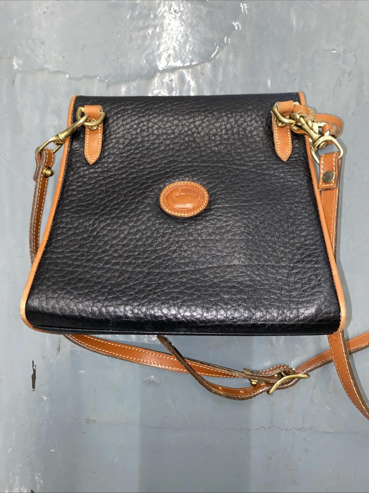 Vintage Dooney Bourke Leather Handbag With Strap