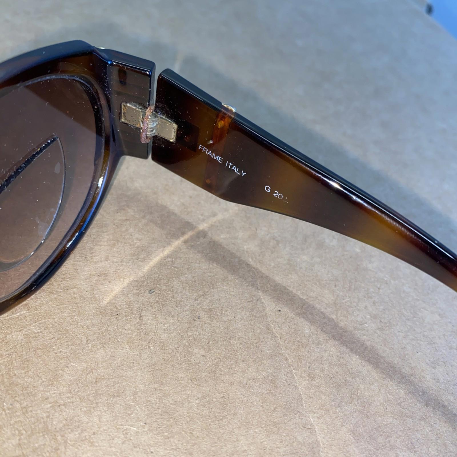 Vintage Givenchy Tortoise Shell Monogram Logo Prescription Sunglasses