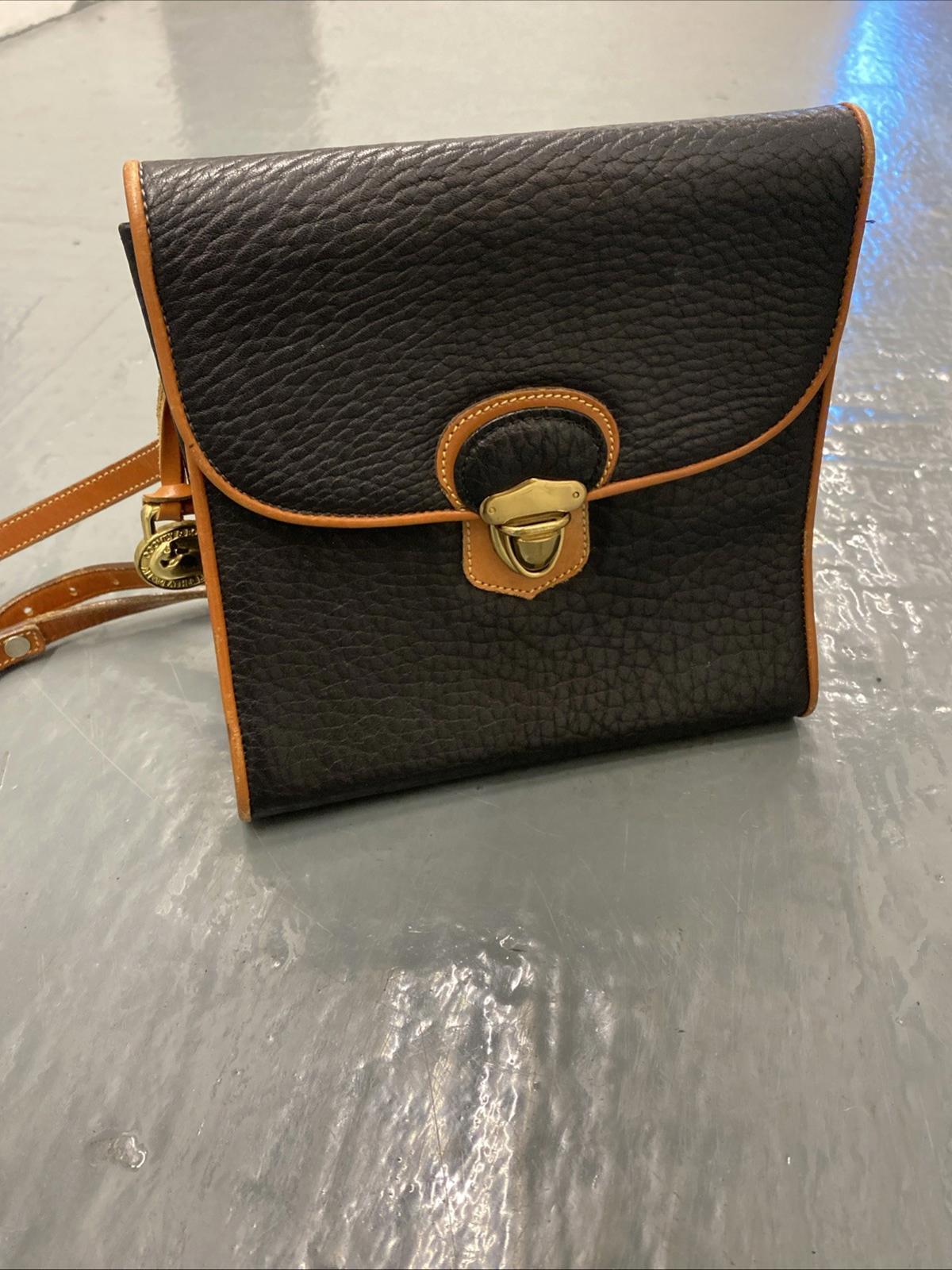 Vintage Dooney Bourke Leather Handbag With Strap