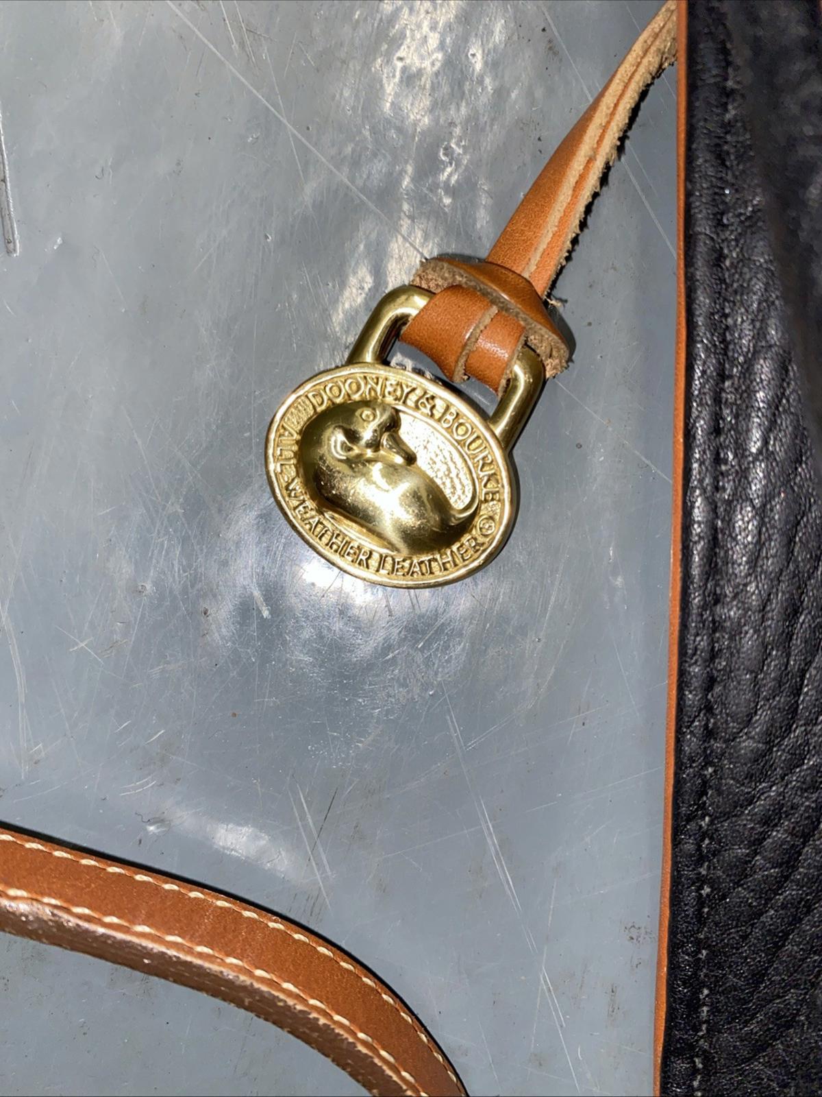 Vintage Dooney Bourke Leather Handbag With Strap