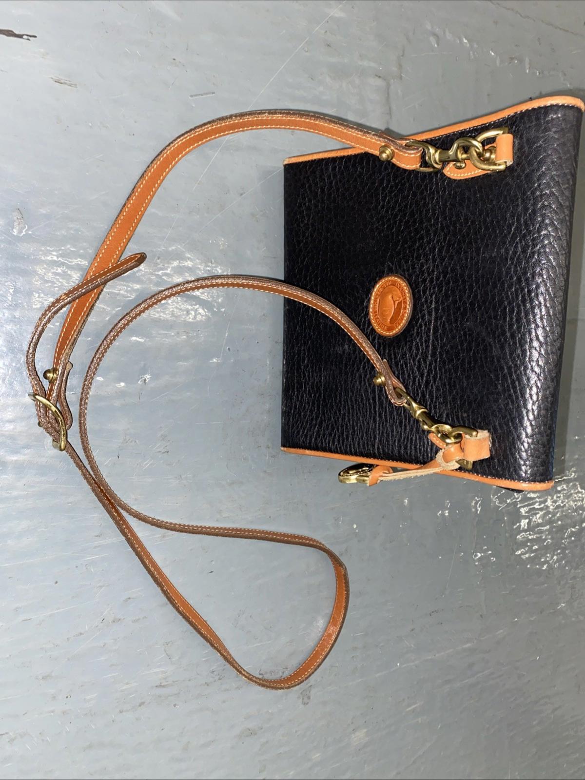 Vintage Dooney Bourke Leather Handbag With Strap