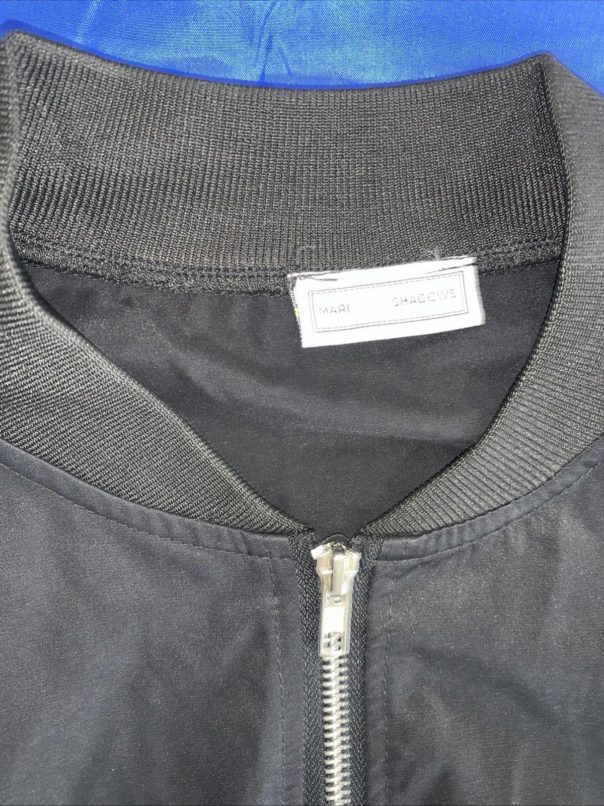 Marigold Shadows Fishnet Open Elbow Windbreaker Jacket Womens Size Medium