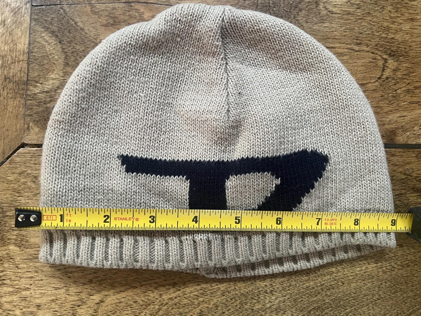 Vintage Diesel Beanie Hat Rare Cream 90s Reversible Unisex Preowned Nice!