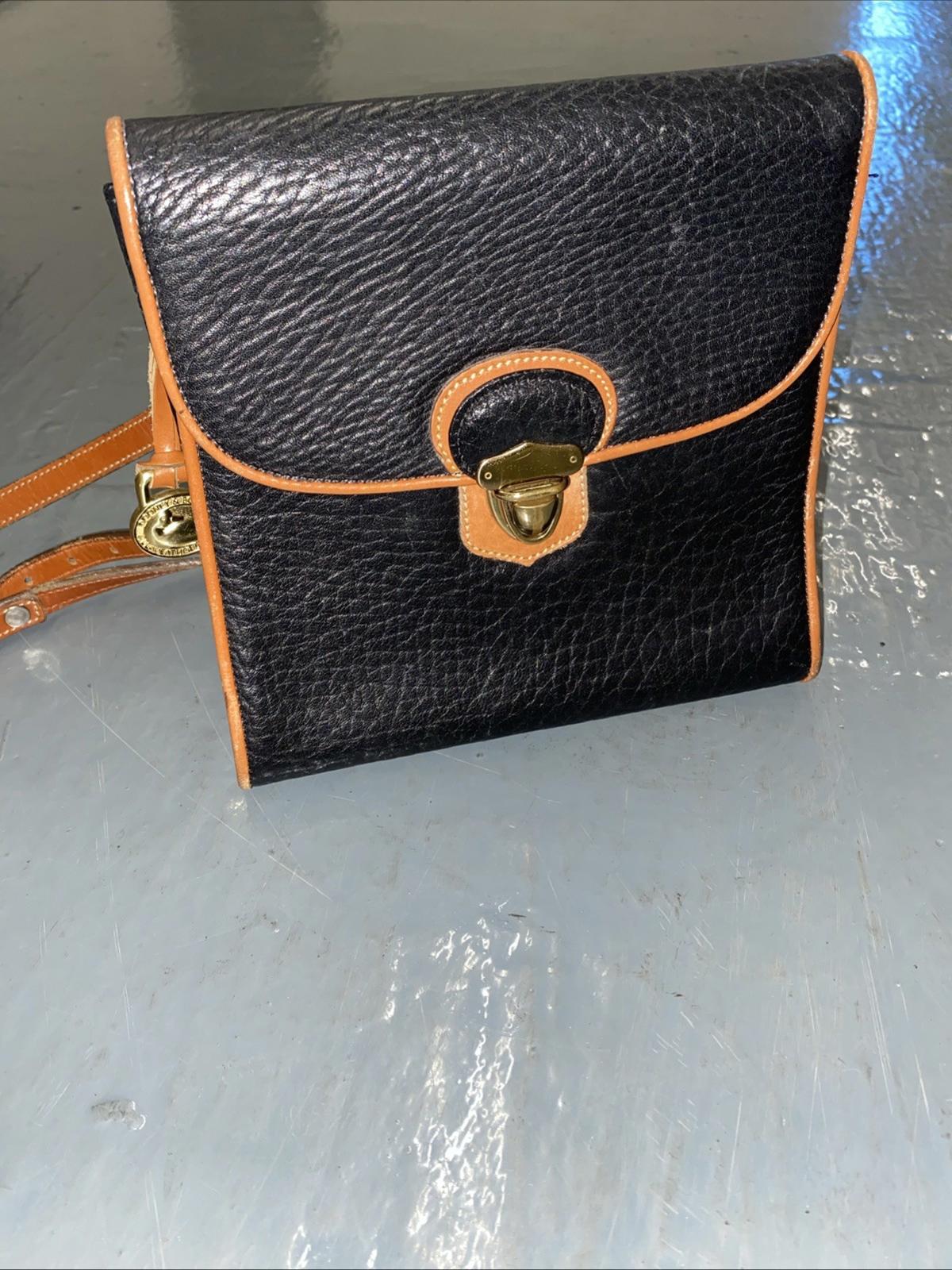 Vintage Dooney Bourke Leather Handbag With Strap