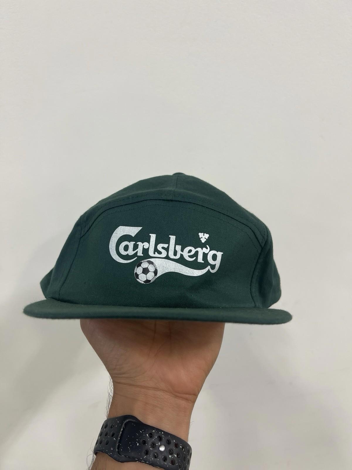 Carlsberg Beer Hat Unisex Adults 1 Size Snapback World Series Brim Cotton Greene