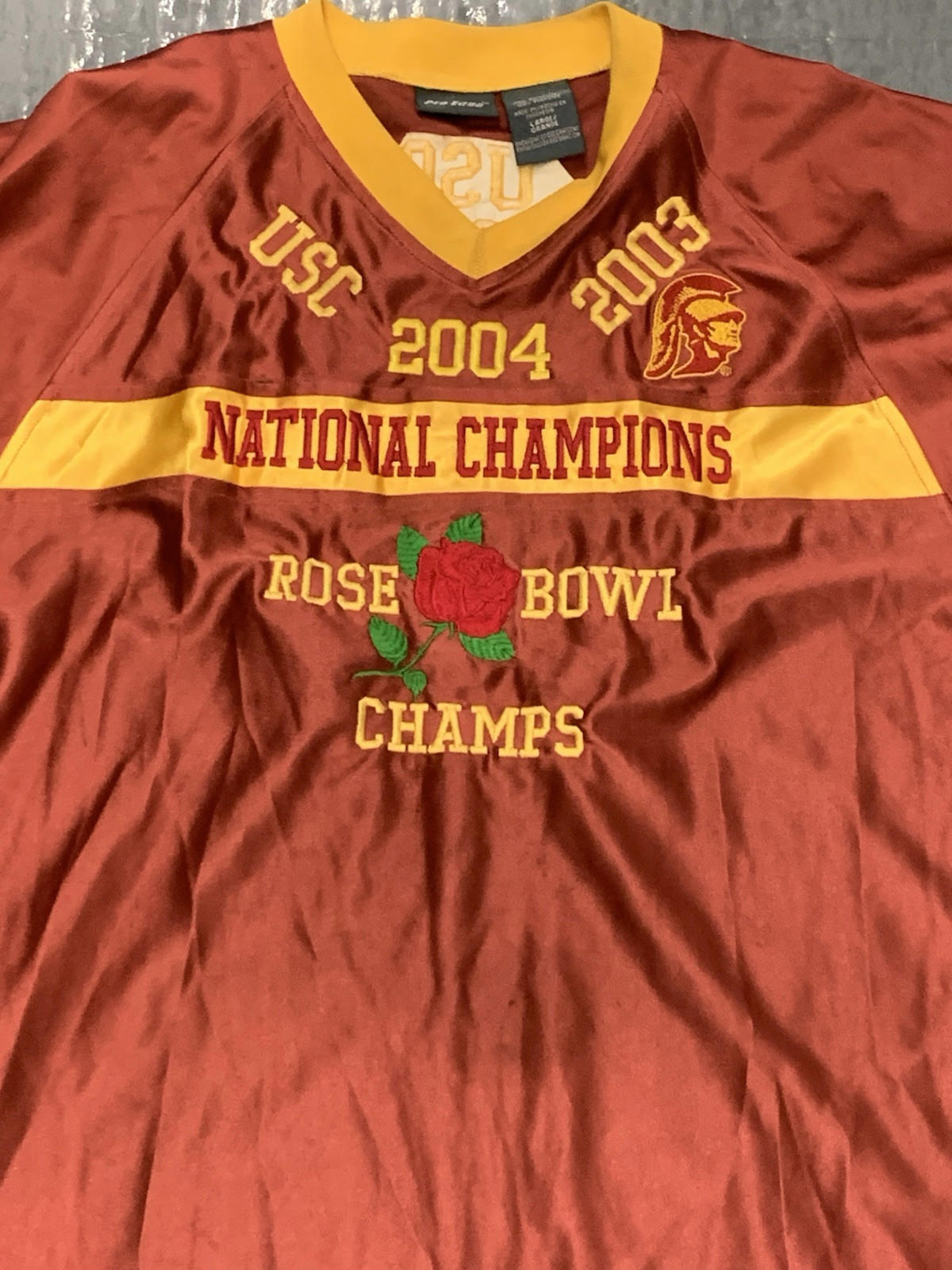 Vintage USC 2003-2004 national Champions Rose Bowl Jersey Size L