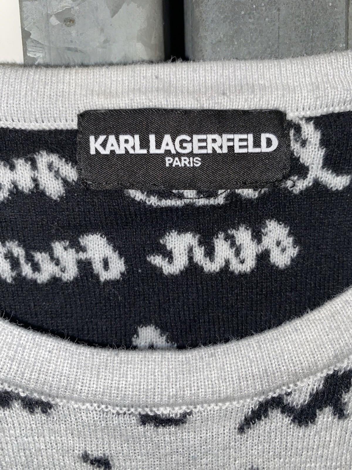Karl Lagerfeld Paris Love all-over script sweater Womens Size S/M