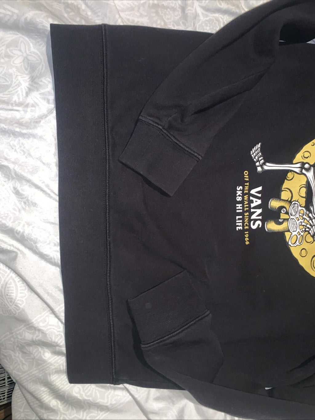 Vans Off The Wall Sk8 Hi Life Skull Beer 8 Ball Sweatshirt Size Small