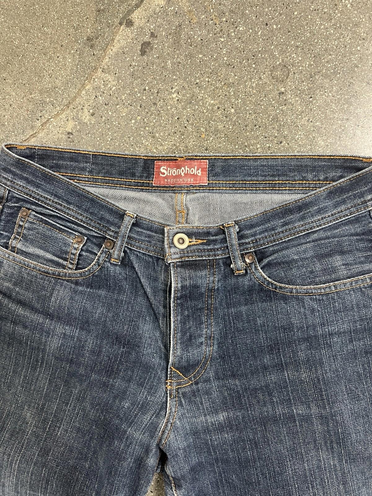 The Stronghold Selvedge Denim Jeans Mens W31 L31 Blue Relax Tapered