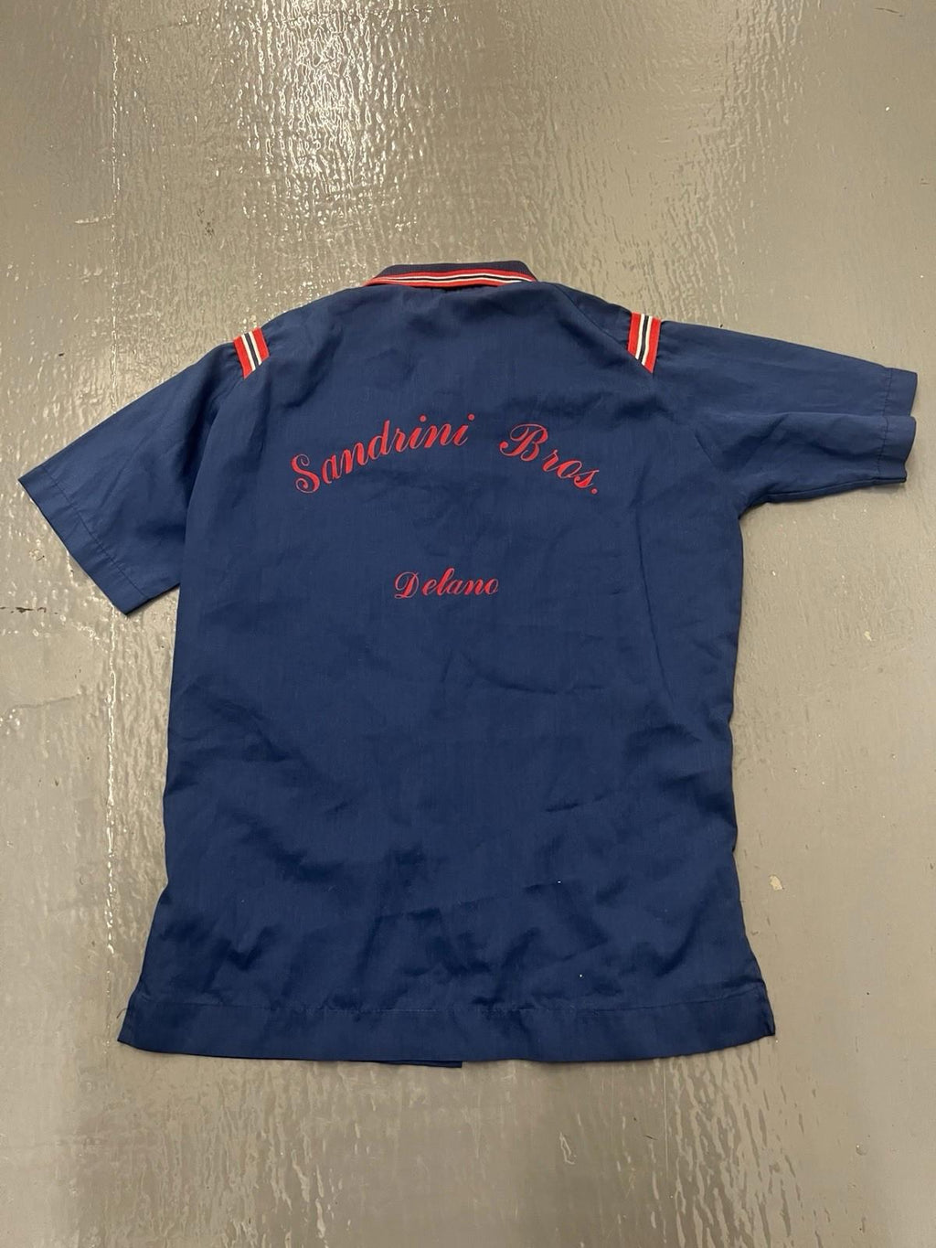 VTG Hilton Bowling Shirt Mens Medium Blue Local 600 Chain Stitch Made USA 70s