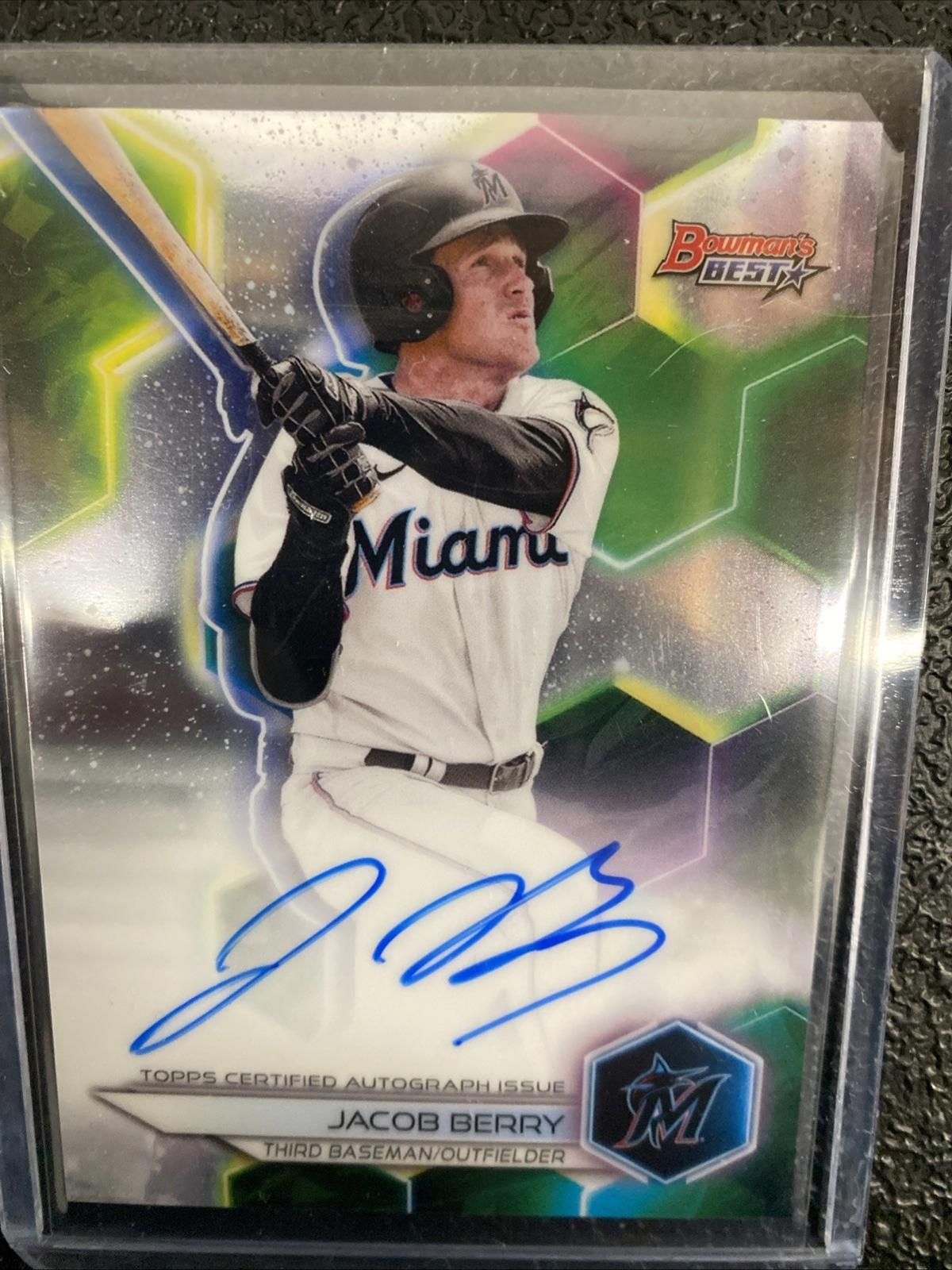 2023 Bowman's Best - Best of 2023 Autographs Jacob Berry #B23-JB Refractor (AU,