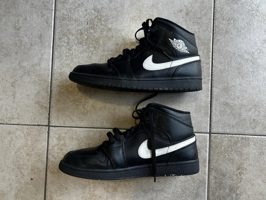 Men’s Nike Jordan 1 Mid 'Speckle' -  Size 11( 554724 049 ) Black White