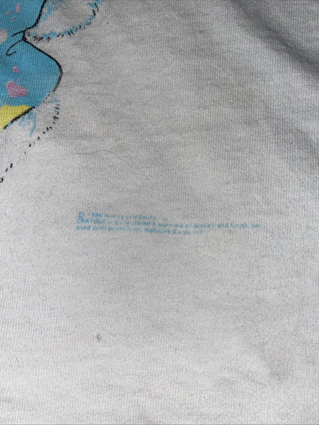 Vintage 1989 Crayola Hallmark Easter Bunny Distressed Cut Up Tank Top T Shirt XL