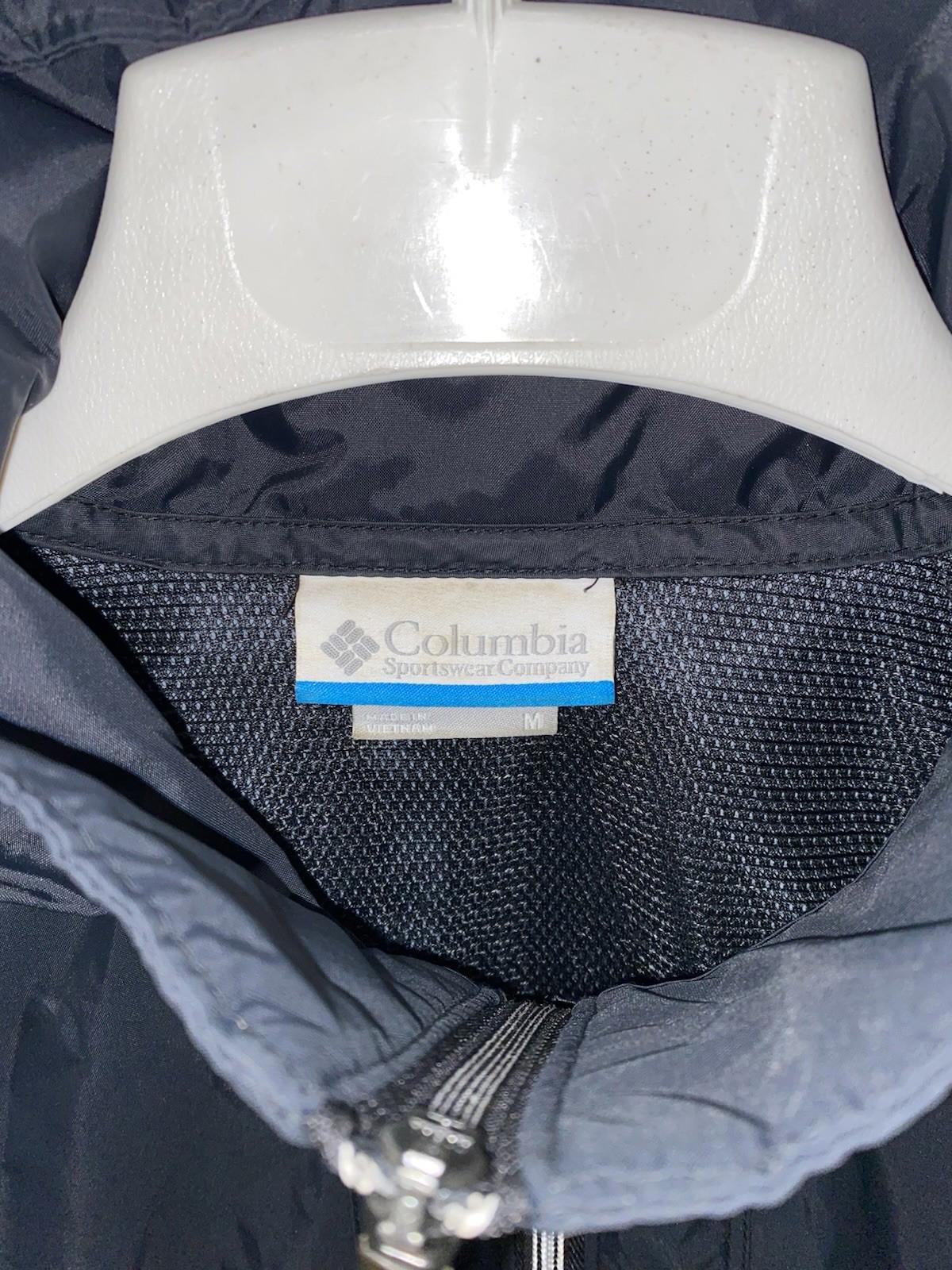 COLUMBIA Black Waterproof Switchback III Jacket with Hood Size Medium M