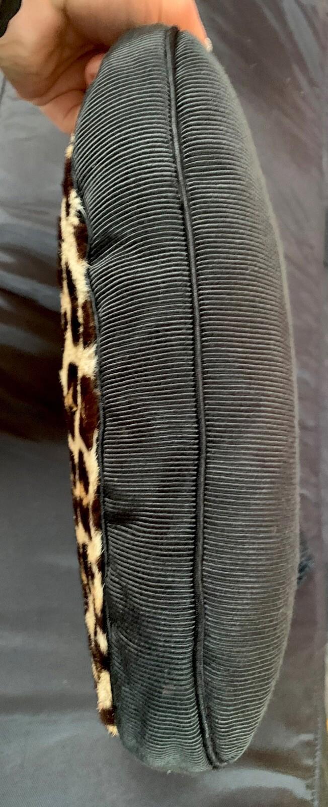 GORGEOUS 1950’s LEOPARD Fur Hand Warmer Purse VINTAGE