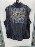 Harley Davidson Motorcycles 1903 Dual Sided Sleeveless Charcoal Shirt Vest