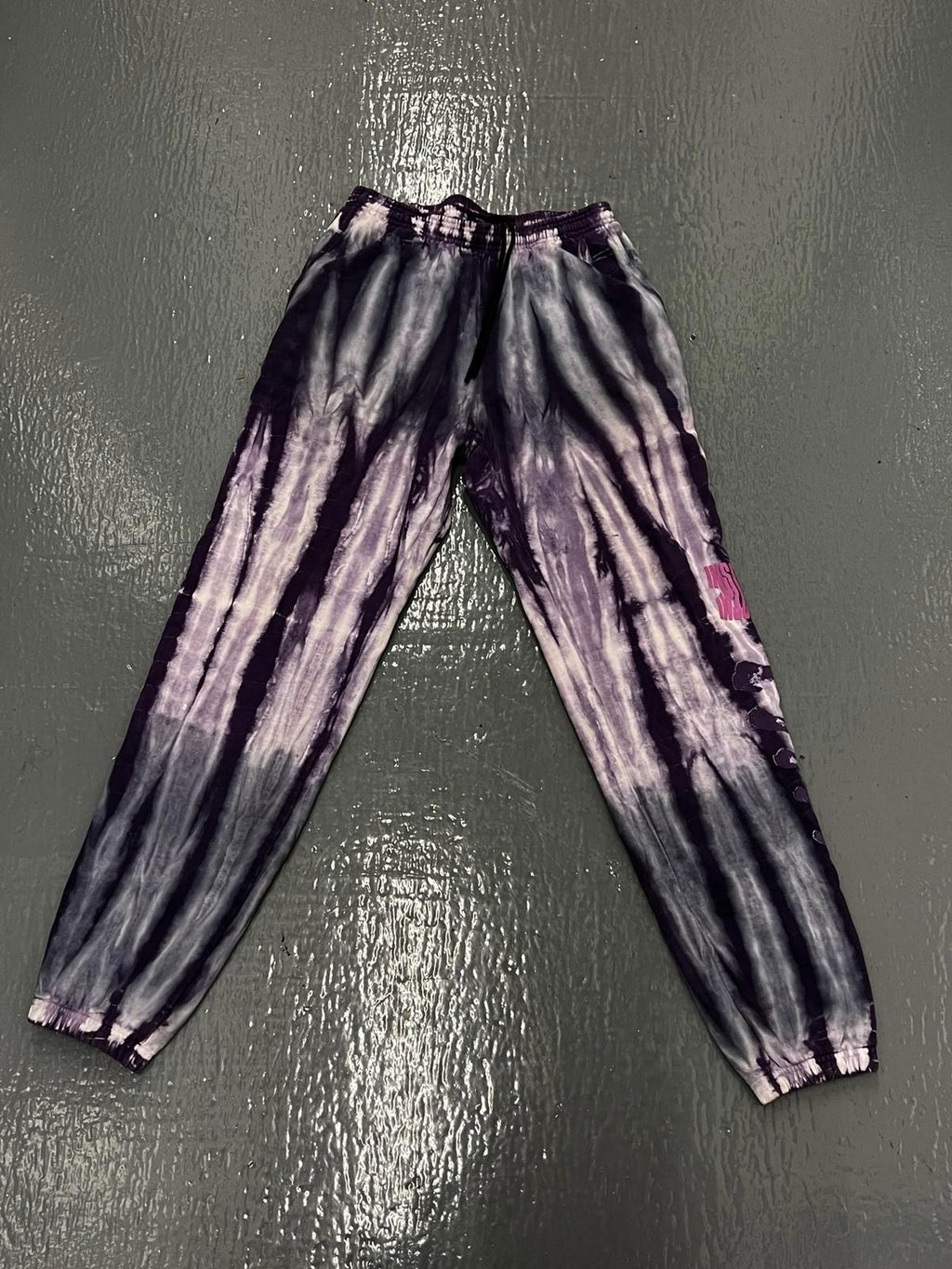 Insomniac Sweatpants Mens Size M Purple Tie Dye EDC Heavy Cotton