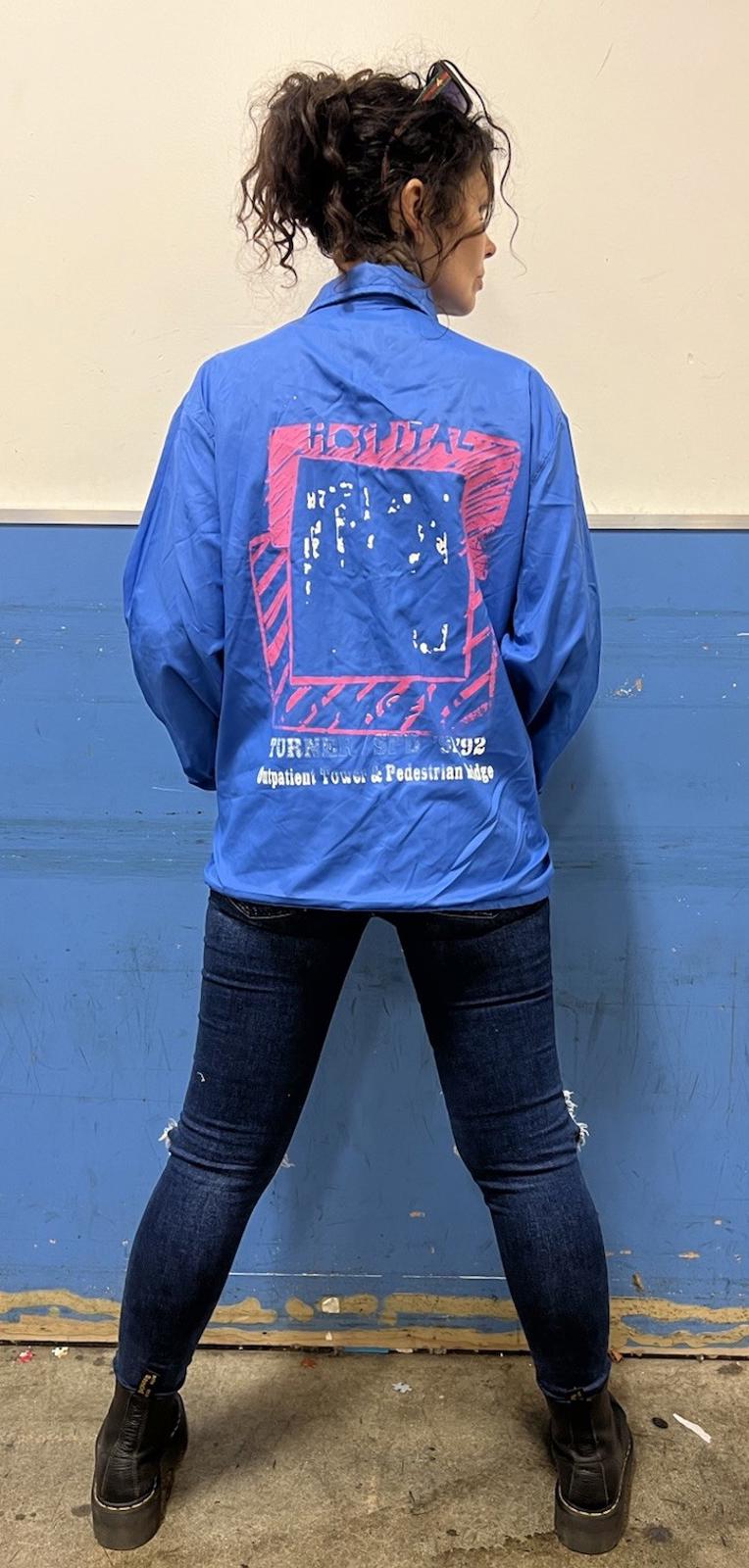 Vintage 1991 Birdie Turner Hospital Outpatient Snap Jacket Side Medium