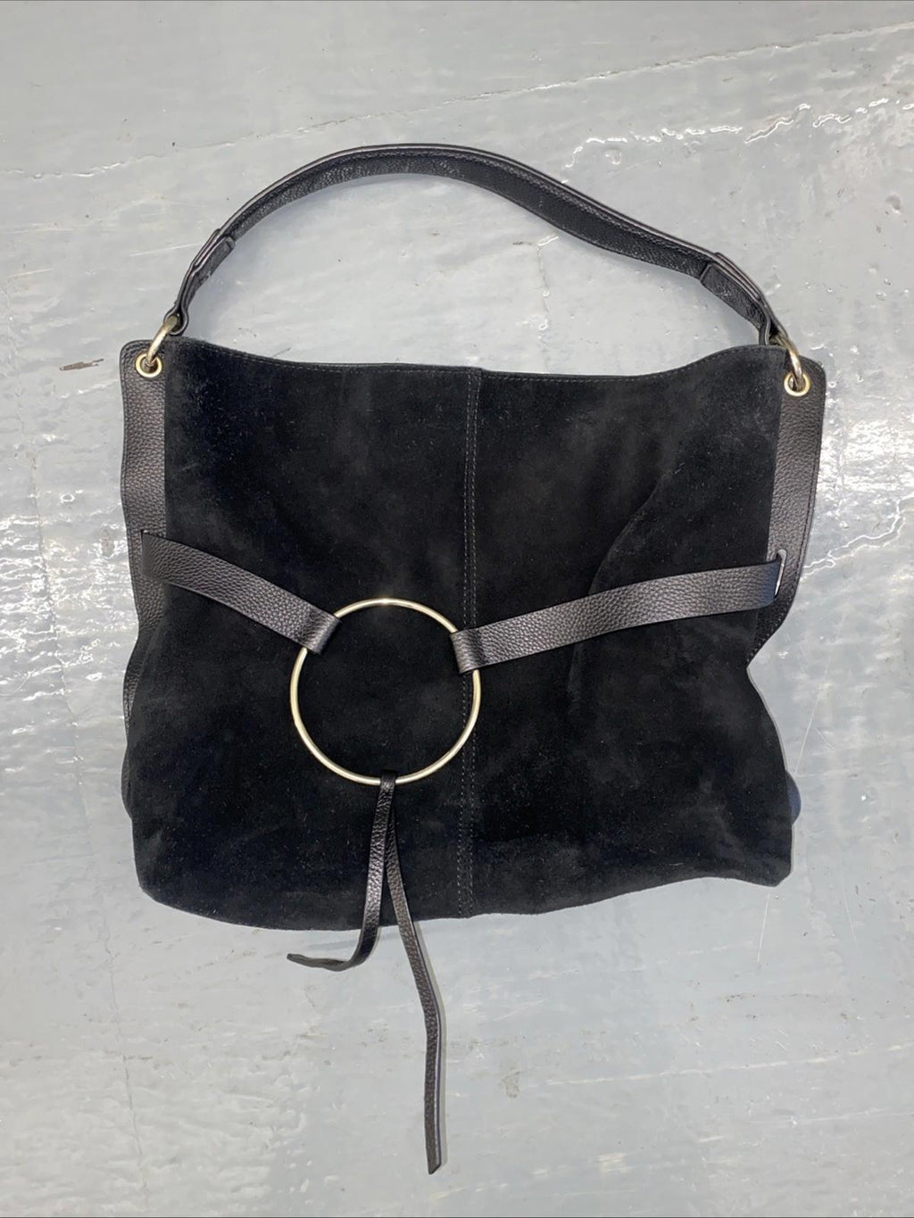 Melrose and Market Leather Shoulder Bag Purse Black