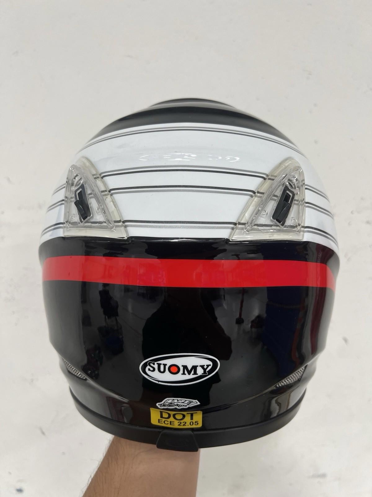 Suomy royal Rosso motorcycle helmet w black visor size extra small