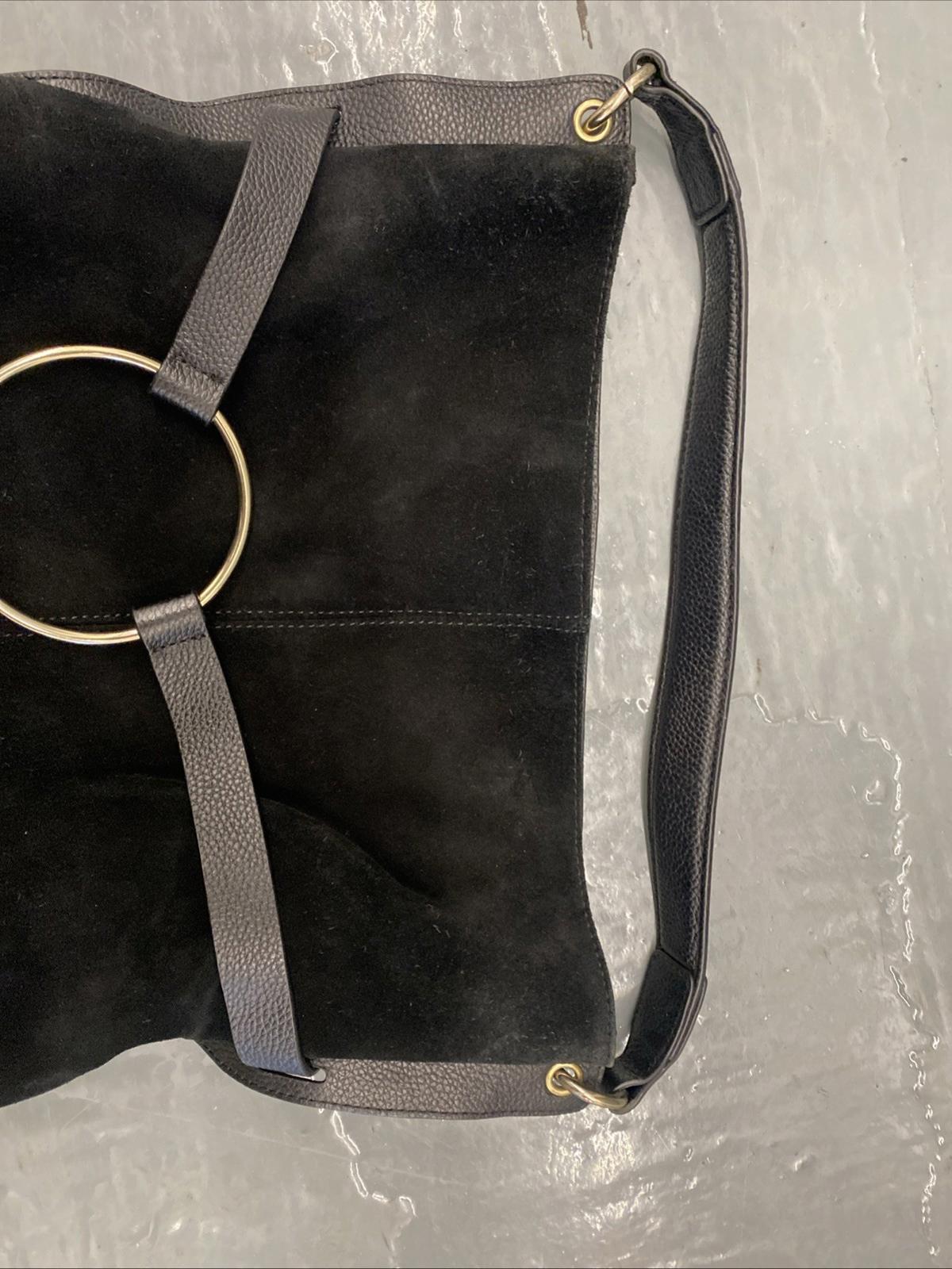 Melrose and Market Leather Shoulder Bag Purse Black