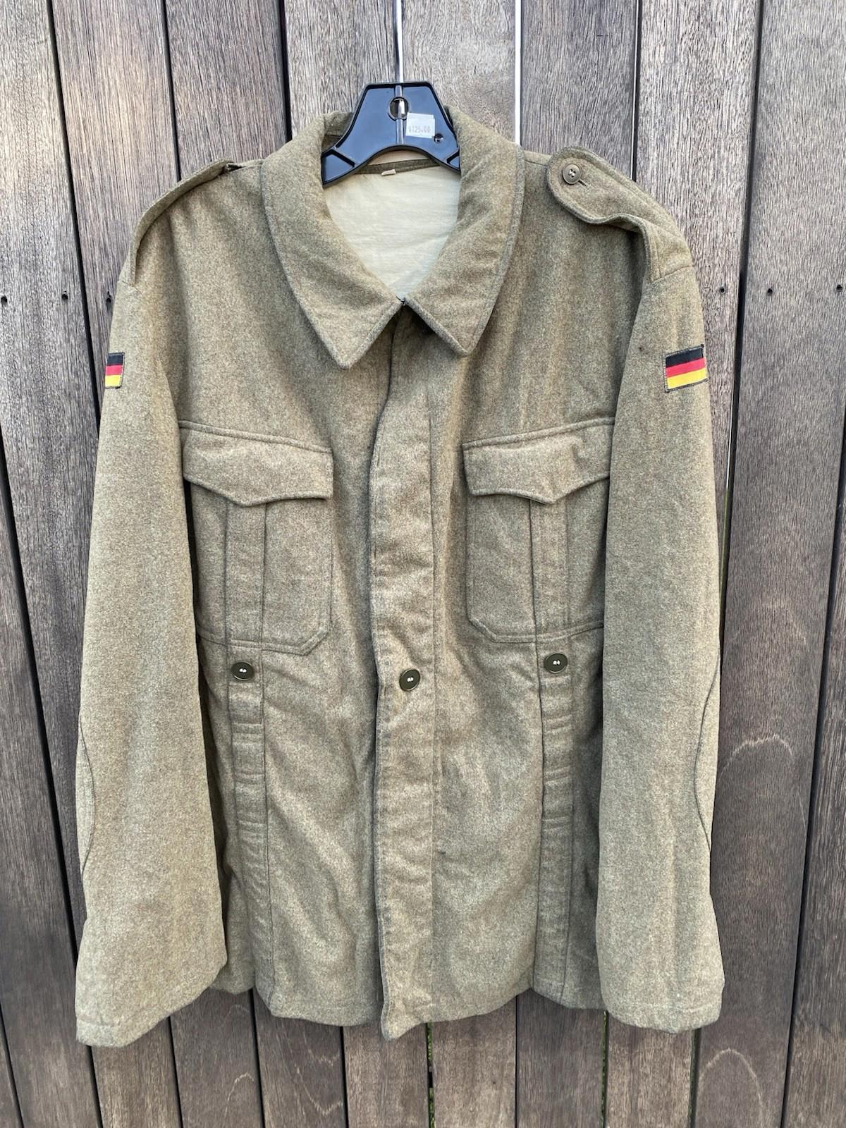 VTG 1950’s-1960’s West German Flag Army Bundeswehr Wool Field Jacket Size 18 M/L