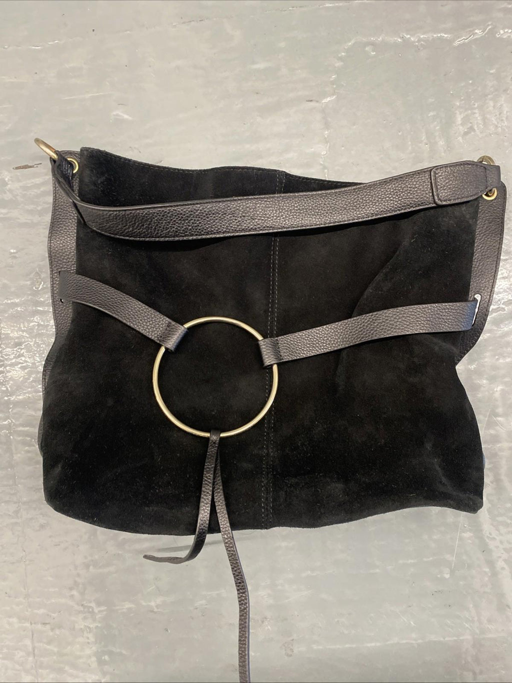Melrose and Market Leather Shoulder Bag Purse Black