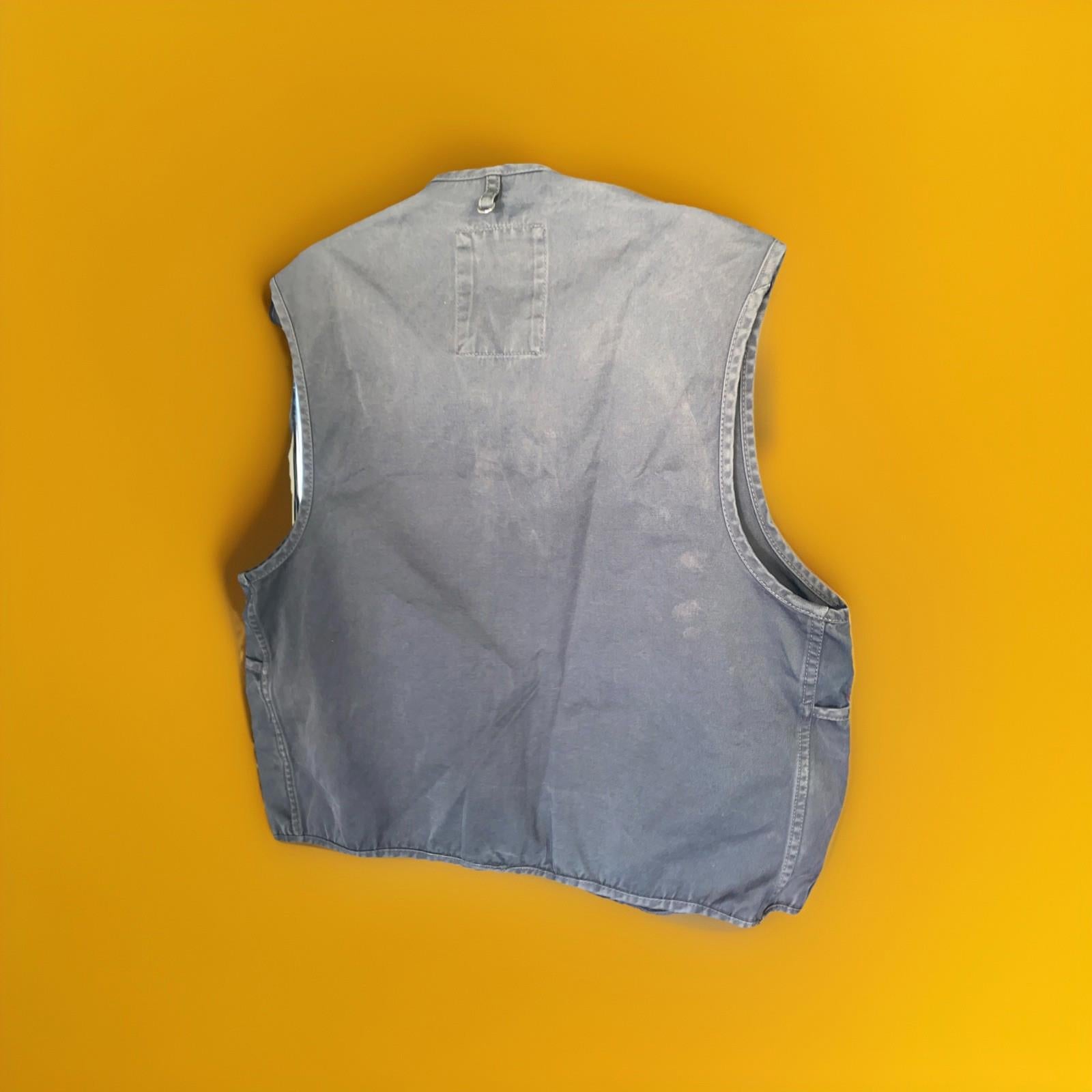 Vintage Napapijri Geographic Voyage High Tenacity utility Vest Size Large