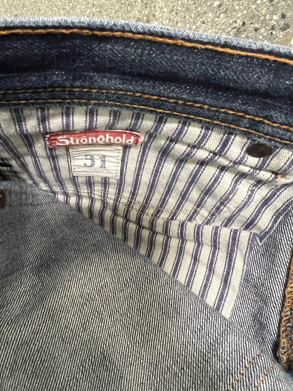 The Stronghold Selvedge Denim Jeans Mens W31 L31 Blue Relax Tapered