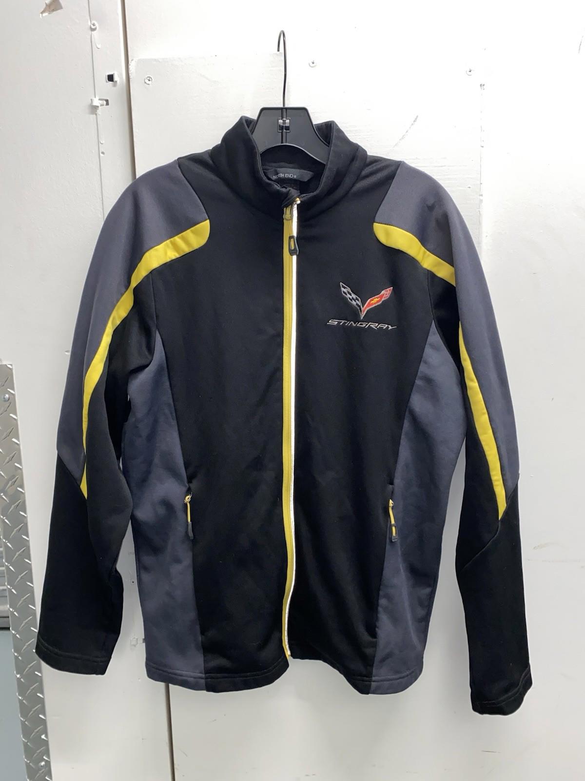 Corvette Stingray North End GM soft shell Zip Up Embroidered Jacket Mens Small