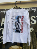 VTG 2002 Paul McCartney Beatles Driving Rain Tour Lng Sleeve Dual Side T Shirt M