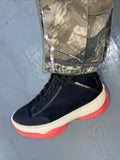 Alexander Wang A1 leather-trimmed canvas high-top sneakers Womens US 6.5