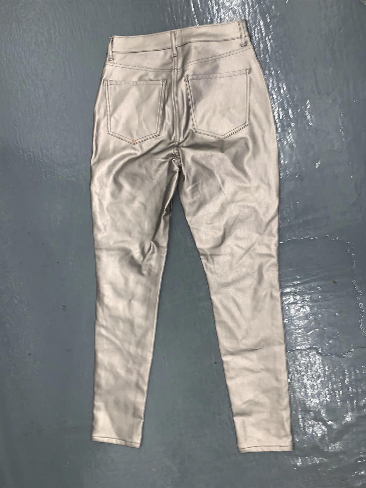 NWT $88 Express Metallic Skinny High Rise Pants Size 8L