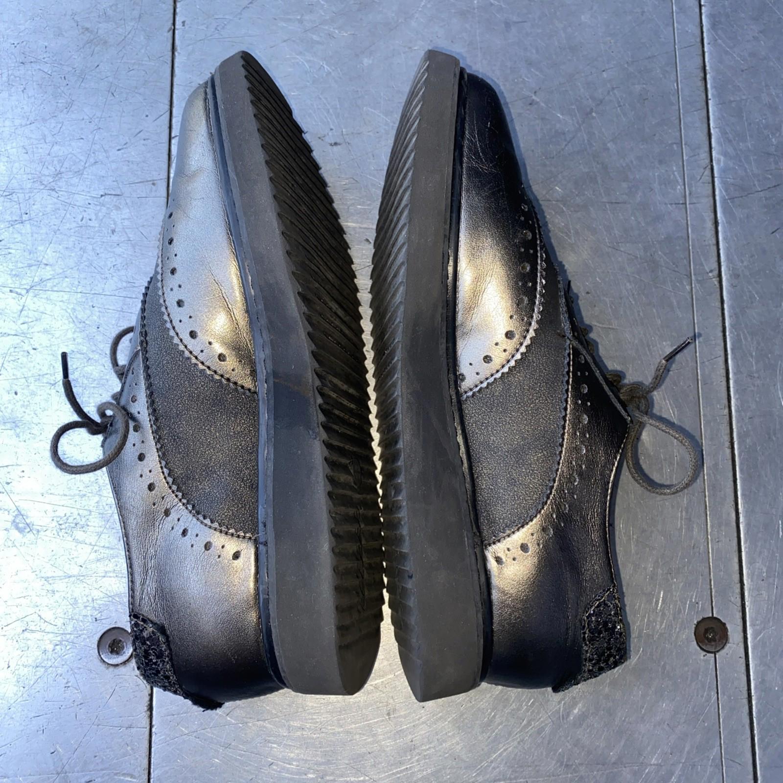 NWOB Geox Respira Thymar Metallic Sparkles Leather Oxford Shoes Wo 37.5 US 7