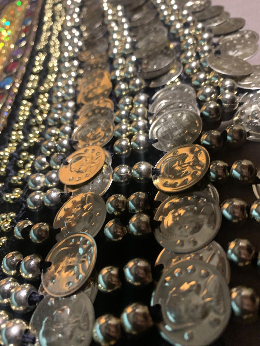 Stunning Egyptian Style Bellydancing coin belt hip scarf