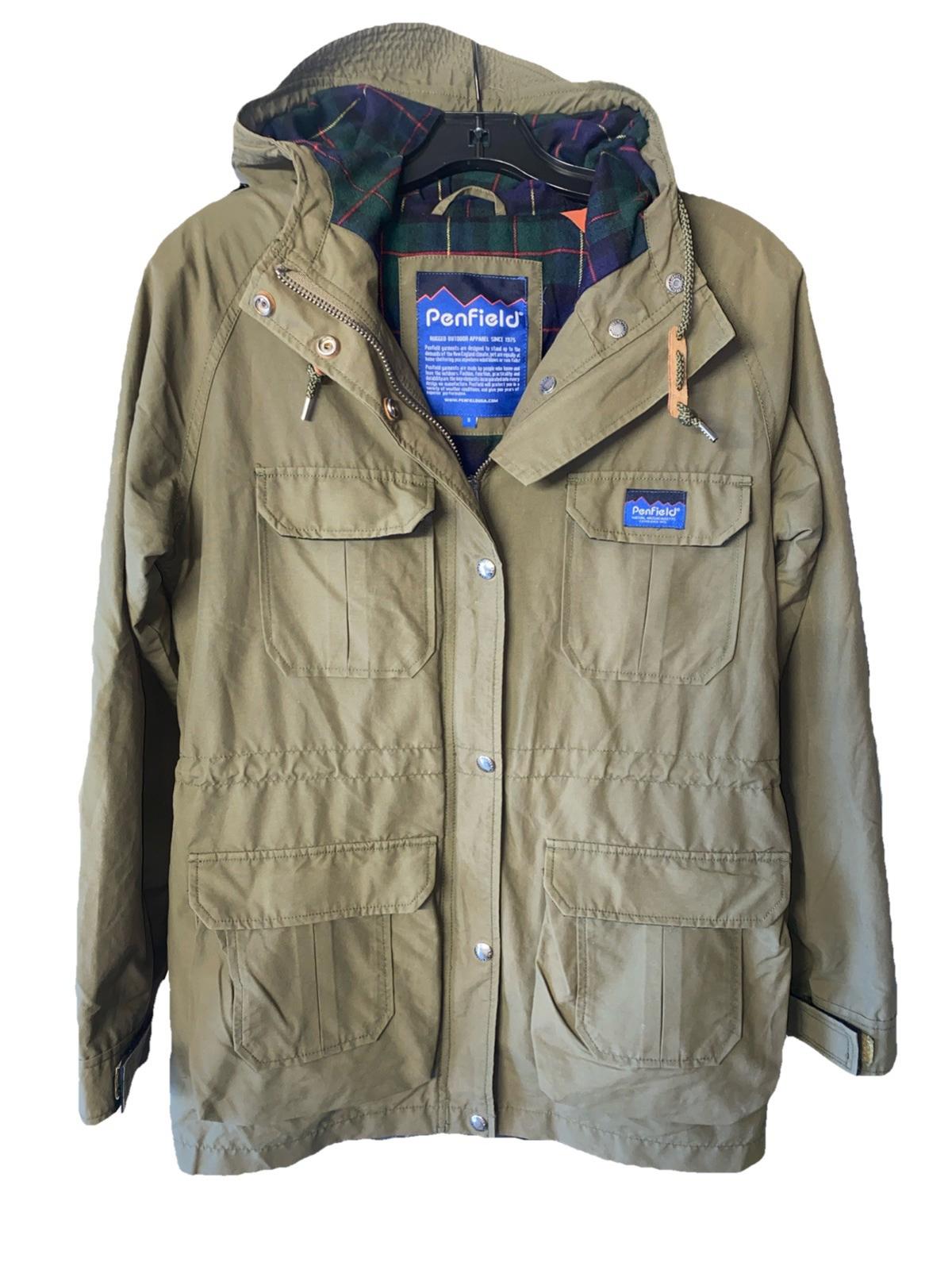 Penfield Kasson Parka classic Olive Green hooded Utility Jacket Multi Pockets