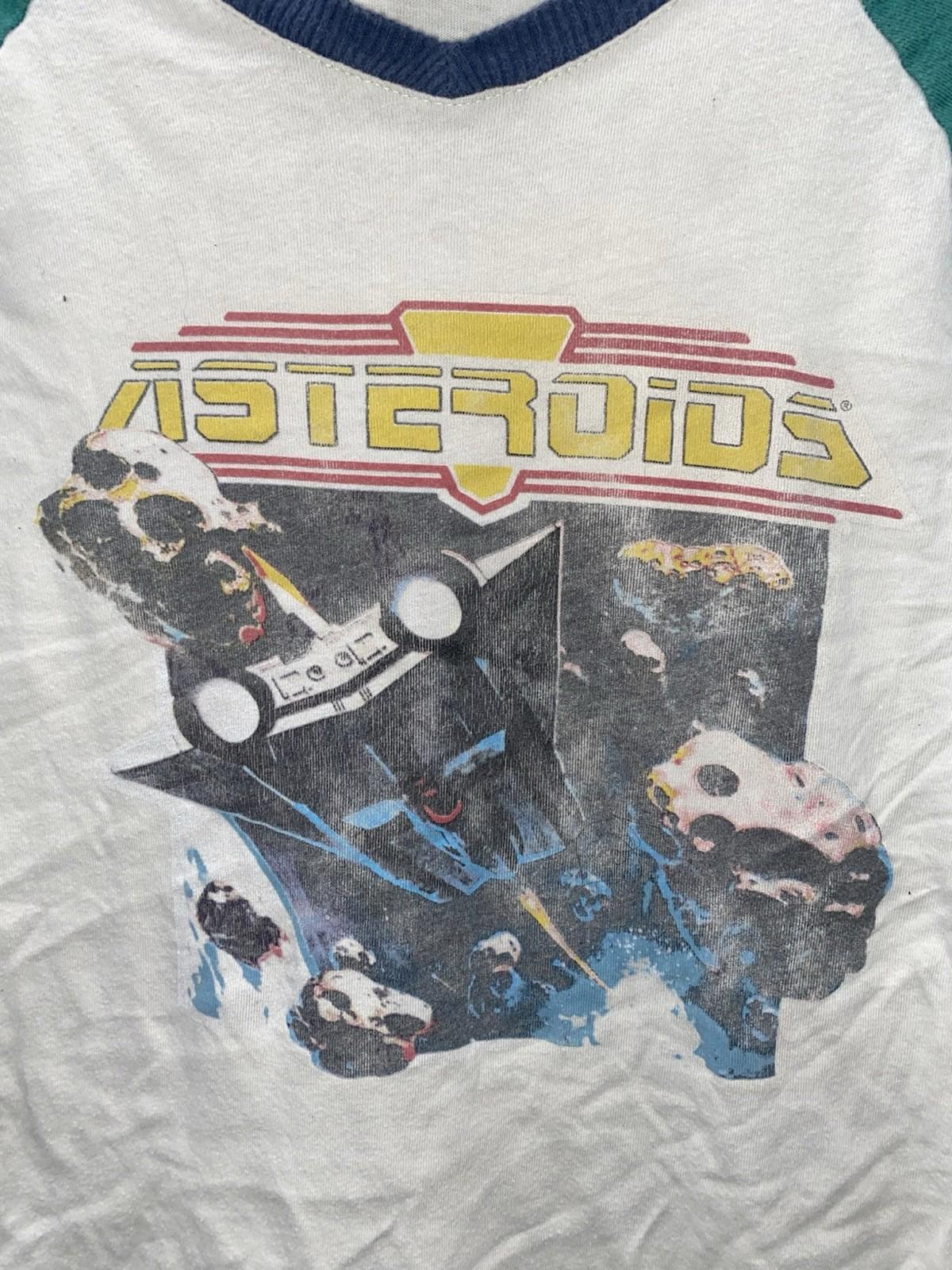 VTG 1979 Inspired Atari Asteroids Junk Food Raglan Baseball T Shirt Small