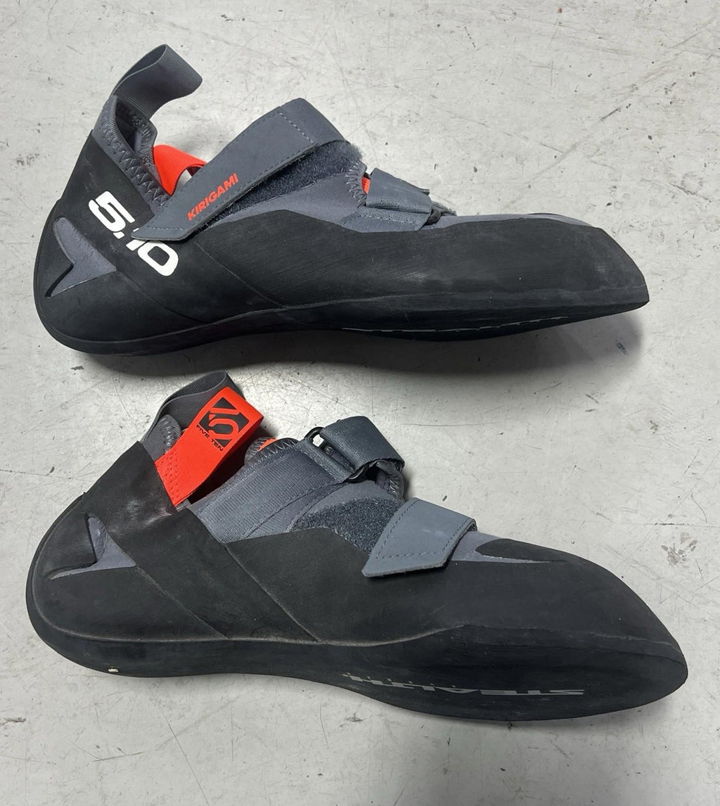 Five Ten Men's Kirigami Rental Carbon/Black/Solar Red Climbing Shoes Size 8