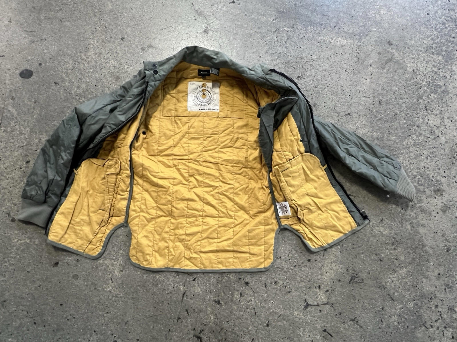 G-Star Raw Admiral Quilted Blazer Jacket Men’s Extra Small (XS) Green Coat