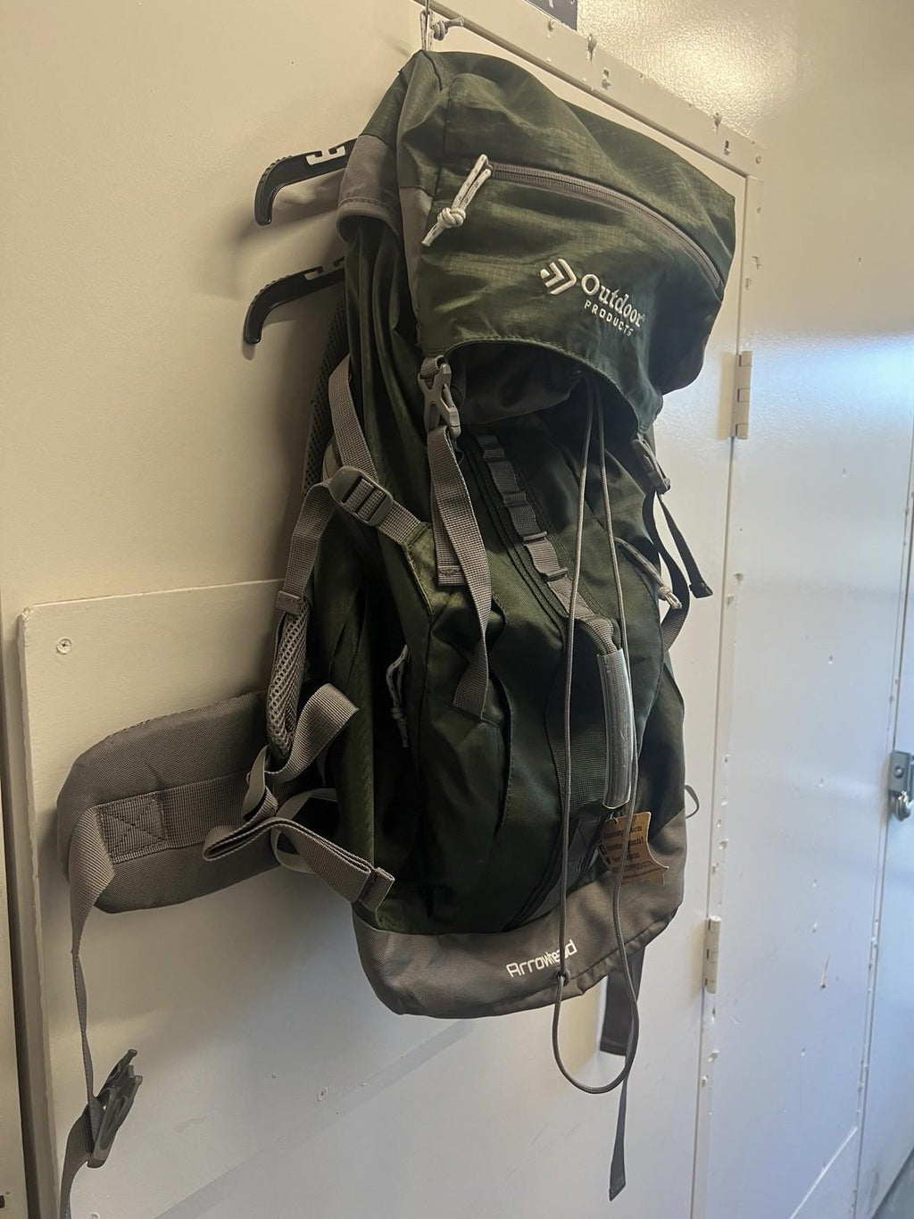 Outdoor Products Arrowhead Backpack Hiking Travel Camping Green Daypack