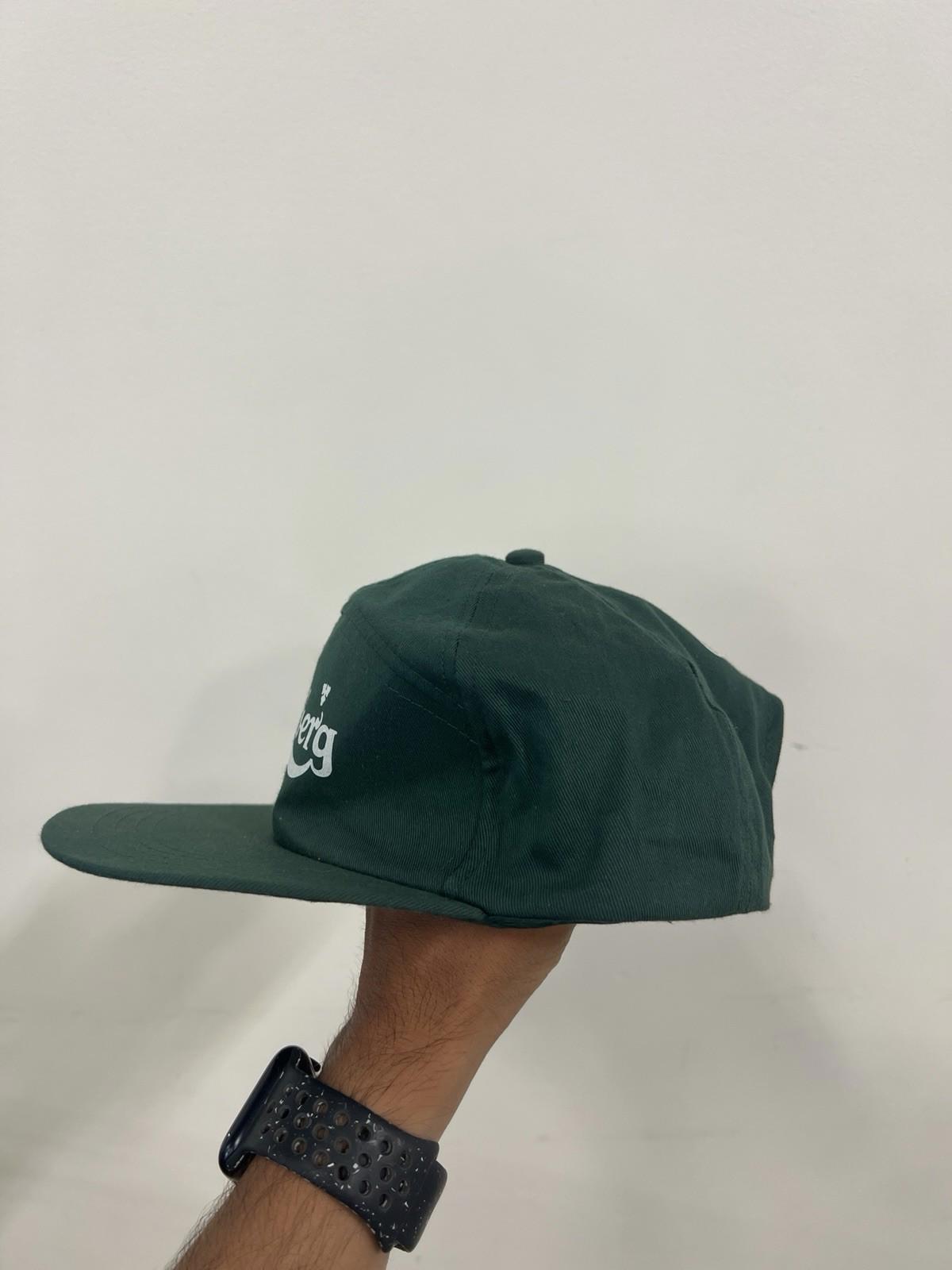 Carlsberg Beer Hat Unisex Adults 1 Size Snapback World Series Brim Cotton Greene