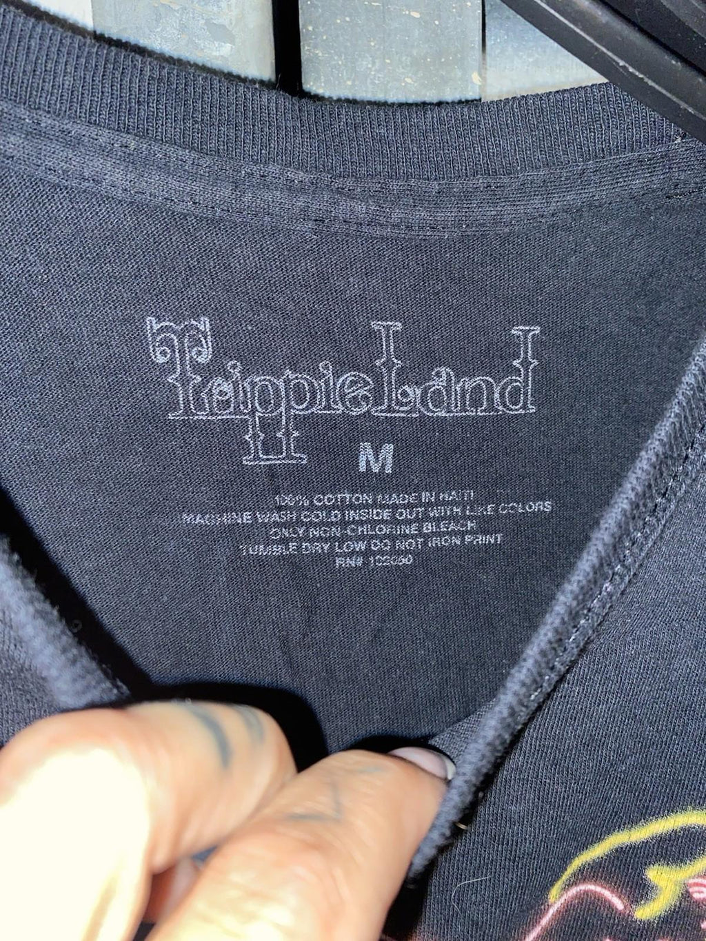 Trippie Redd TRIPPIELAND Neon Girls concert Tour List T Shirt Size Medium