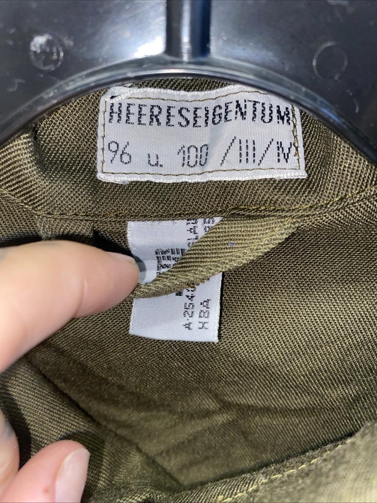 Vintage 1995 Austrian Army Military M75 field shirt Osterreich KAZ 75 M/L