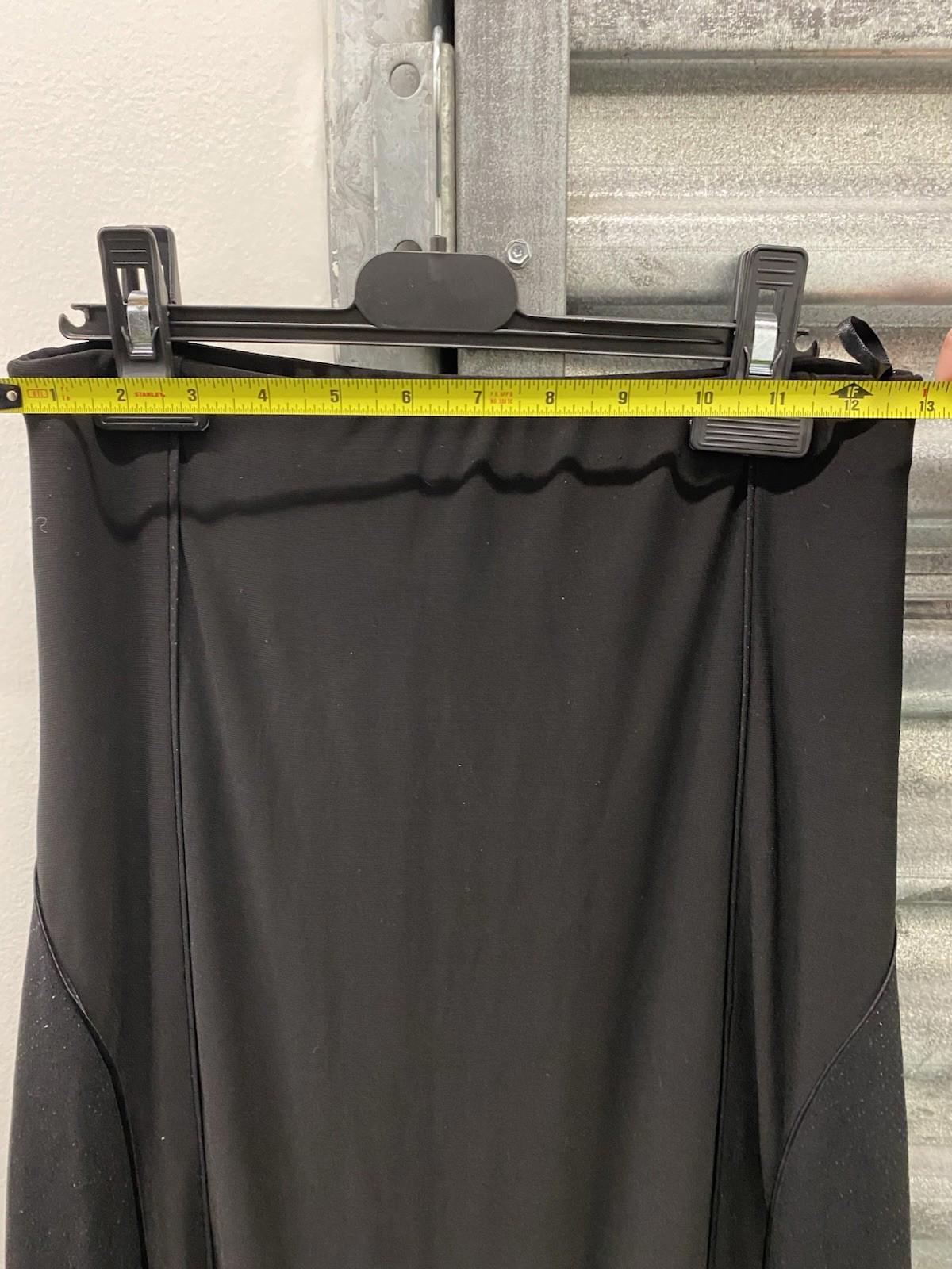 Long Black Maxi Skirt With Glitter Accents And Flared Hem Size M Stretch
