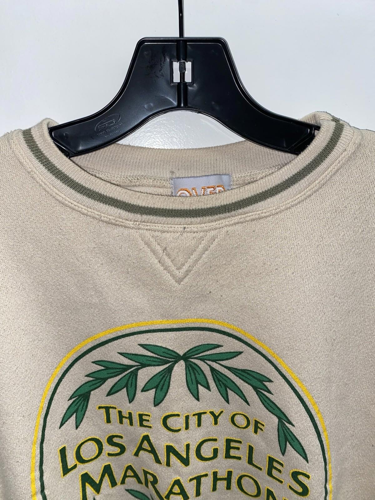 Vintage 90’s The City Of Los Angeles Marathon Colorblock Sweatshirt Size M