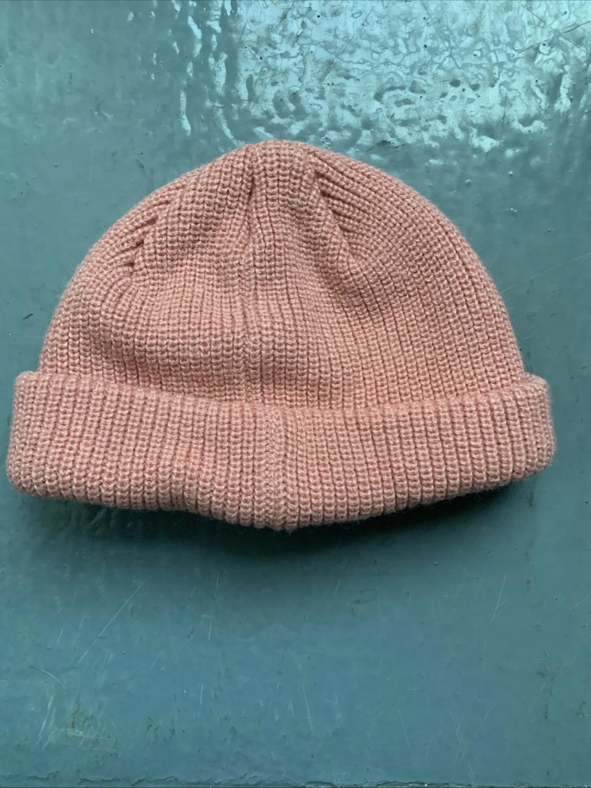 Obey Micro Beanie NWOT Salmon/pink